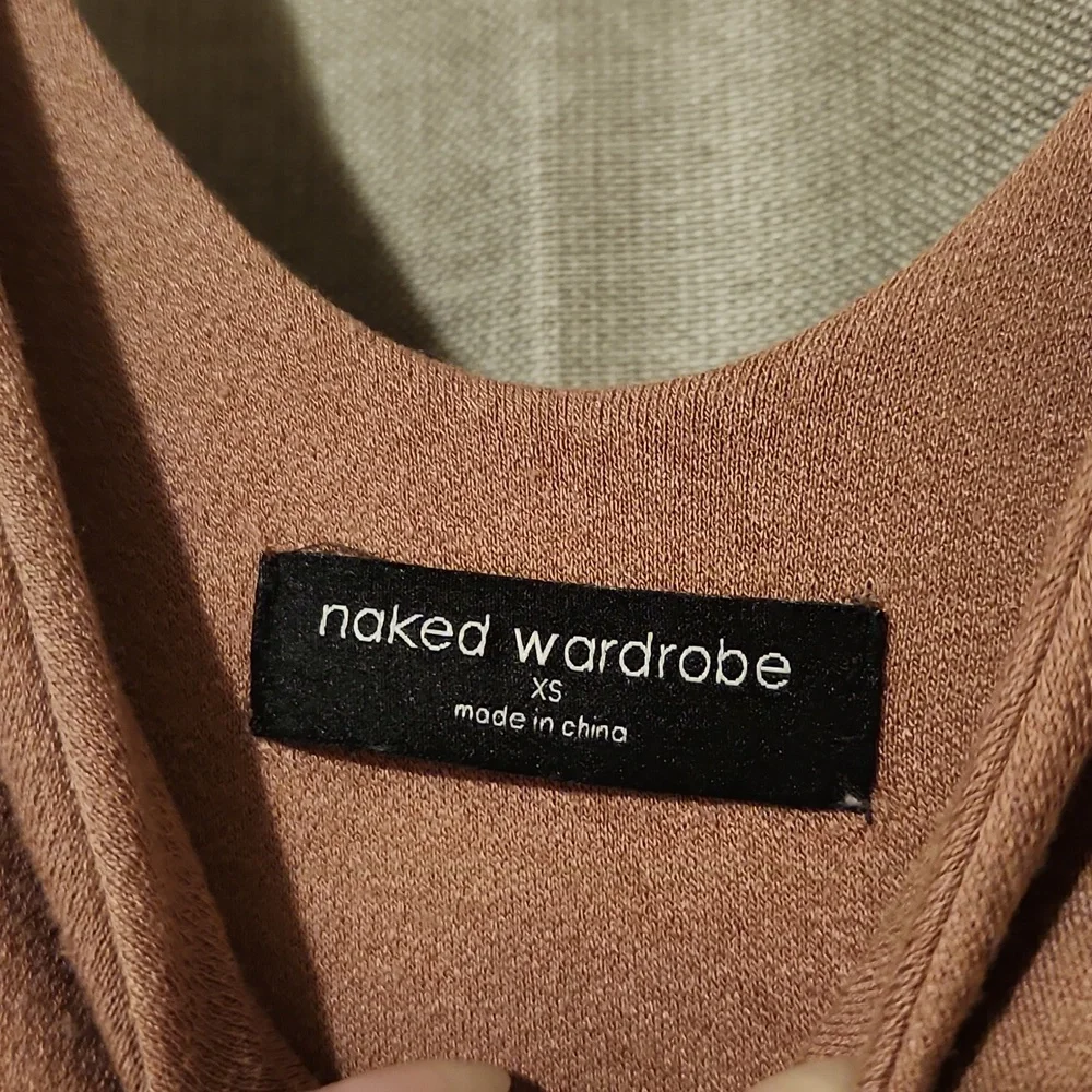 Naked Wardrobe Midi Dress - Mocha Taupe - Picture 3 of 4